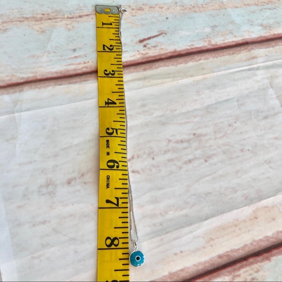 Evil Eye Blue 925 Pendant Chain Set - Picture 5 of 6